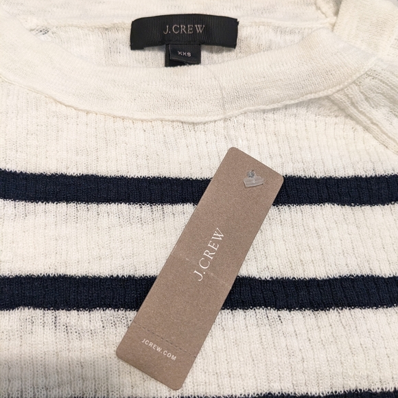 NWT J. Crew Vivian Stripe Side Button Sweater XXS - Picture 6 of 6